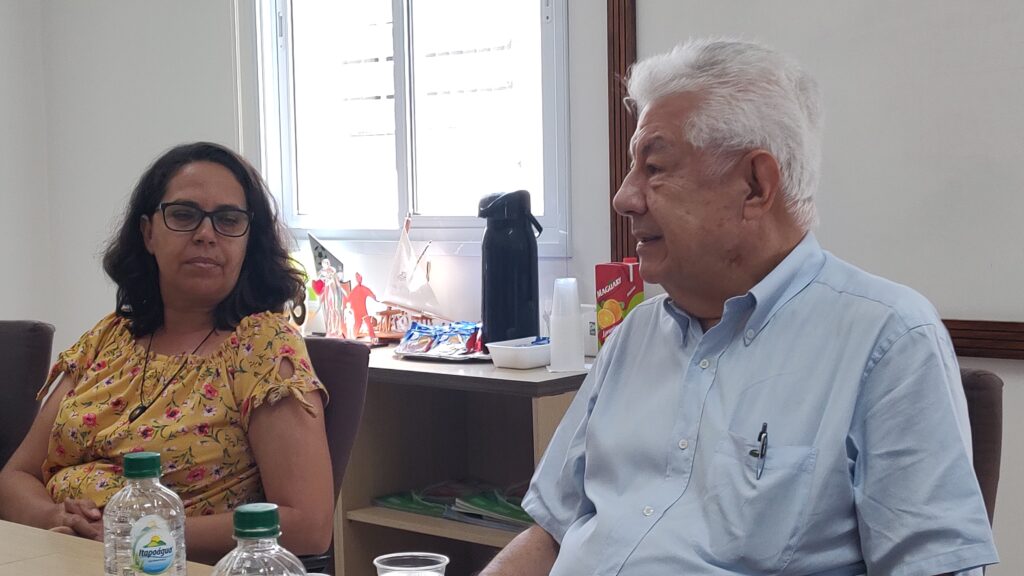 Presidente Vanilda Gonçalves de Lima ao lado do deputado Arlindo Chinaglia, na Santa Casa - Carlos Teixeira/Agora Interior