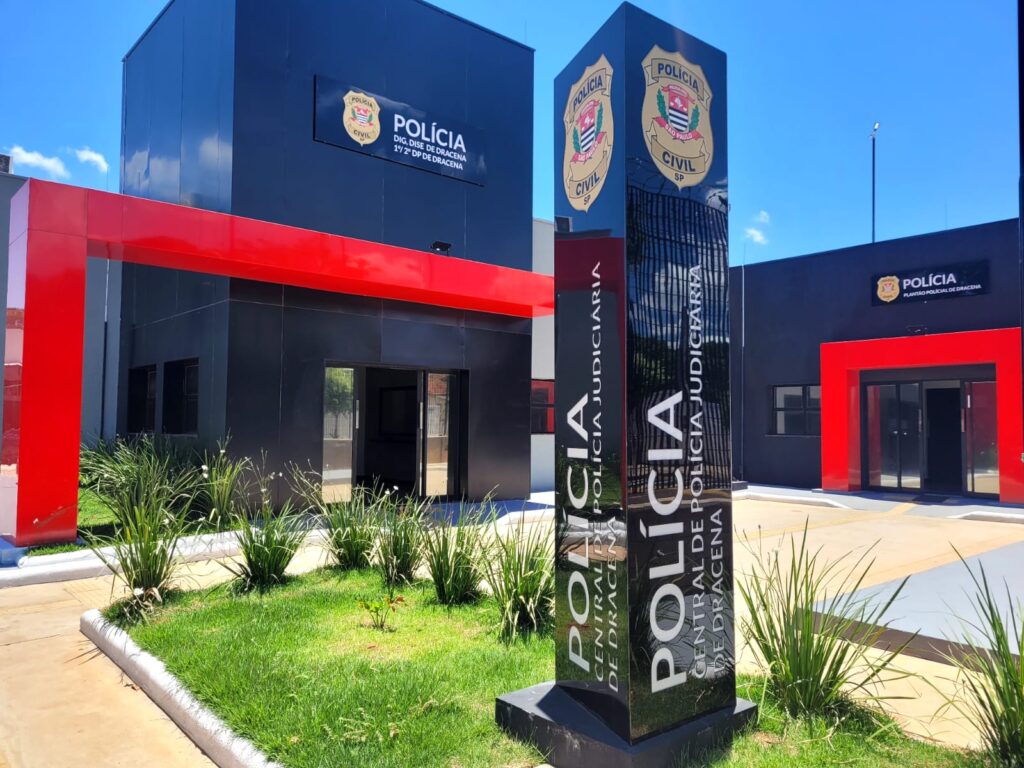 Fachada da CPJ (Central de Polícia Judiciária) de Dracena - Colab./Polícia Civil