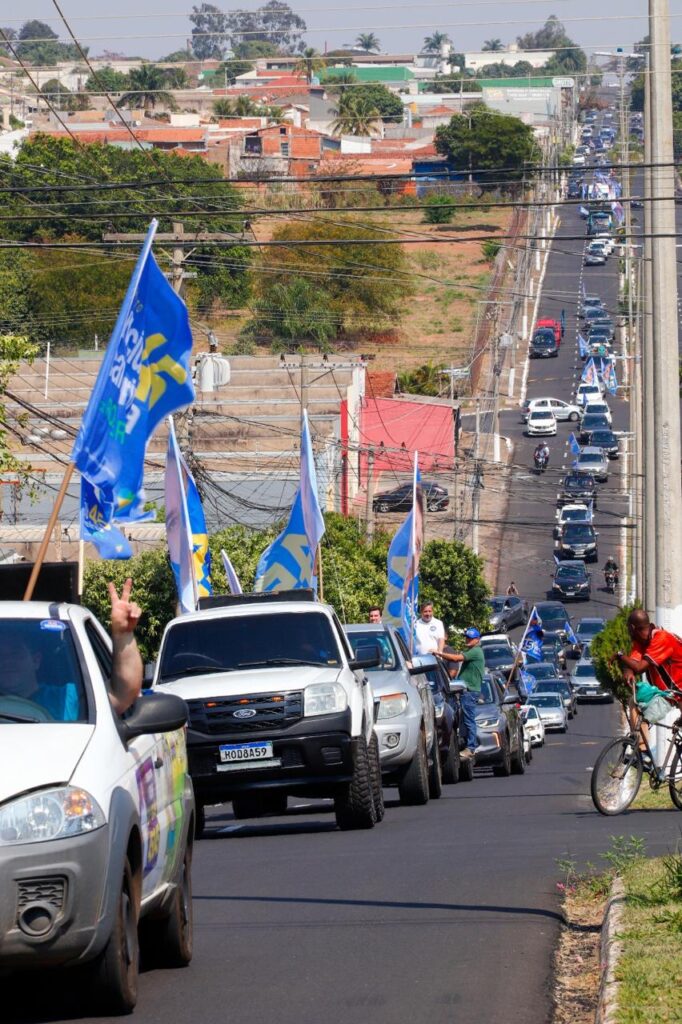 Carreata atraiu grande número de simpatizantes - Colab./Ass. de Imprensa