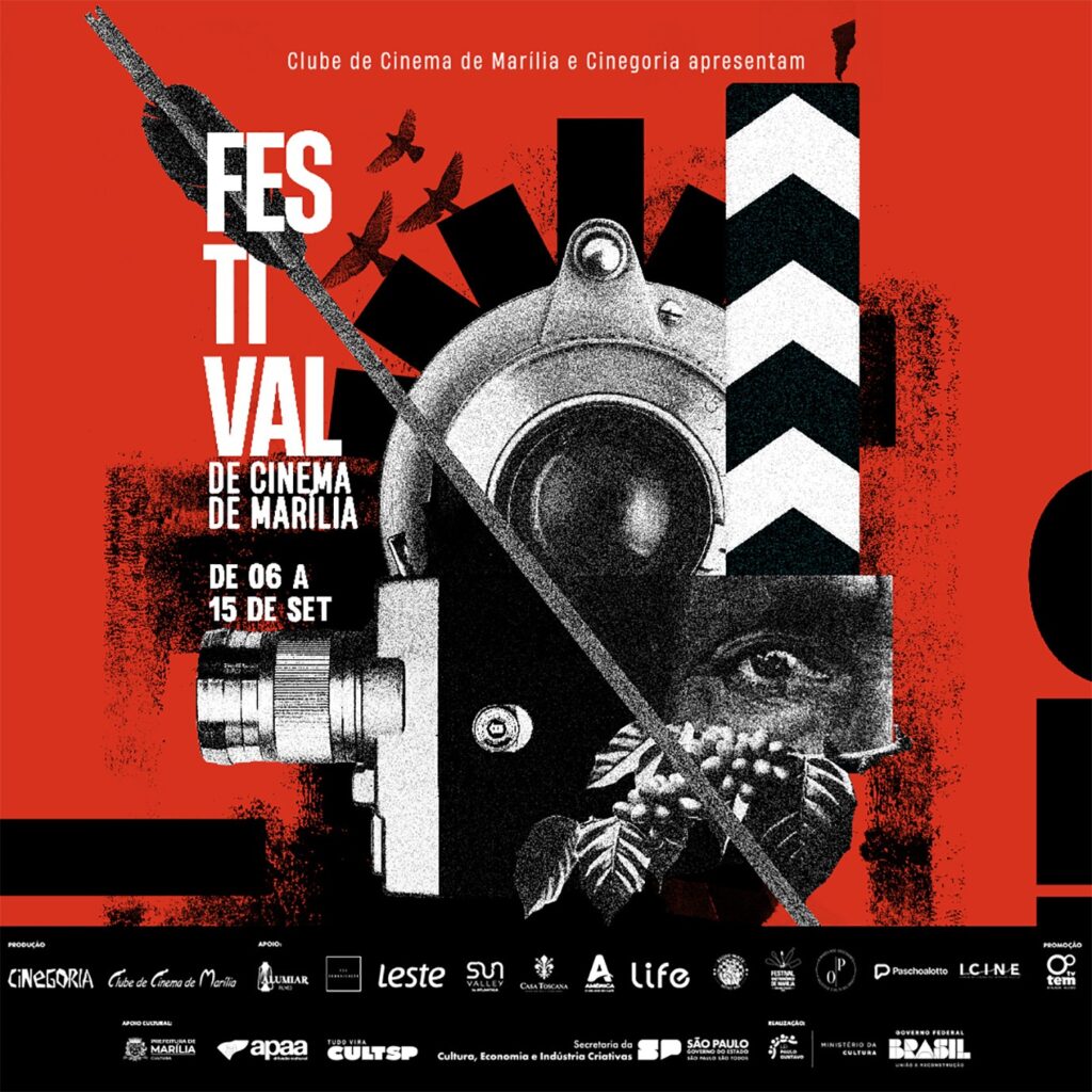 Banner de divulgação do Festival de Cinema de Marília - Colab./Ass. de Imprensa