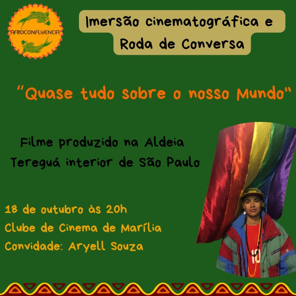 Banner de divulgação da exibição do filme - Colab./Ass. de Imprensa