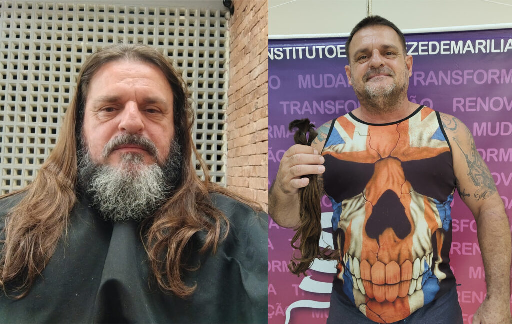 O antes e o depois do bombeiro Rubens May - Colab./Ass. de Imprensa