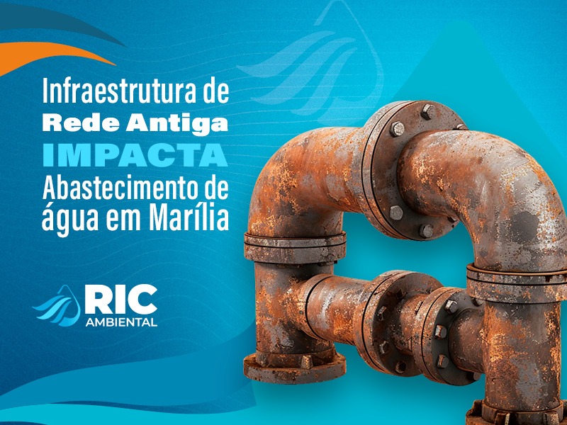 Arte informa sobre as condições da estrutura de água - Fonte: RIC Ambiental