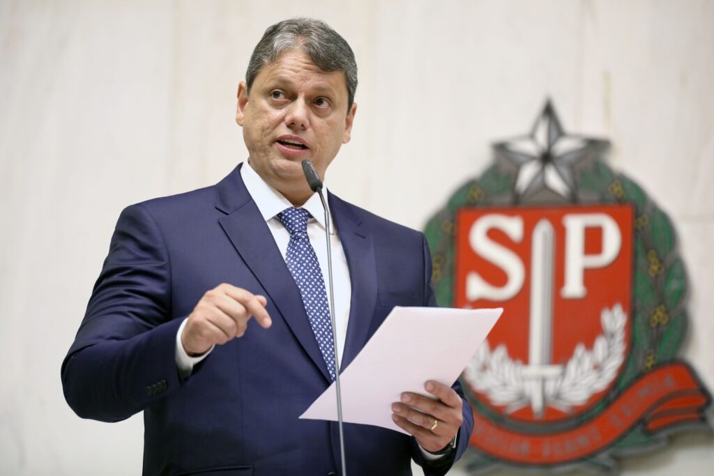 Governador Tarcísio de Freitas participa da abertura da Feicorte, nesta terça-feira