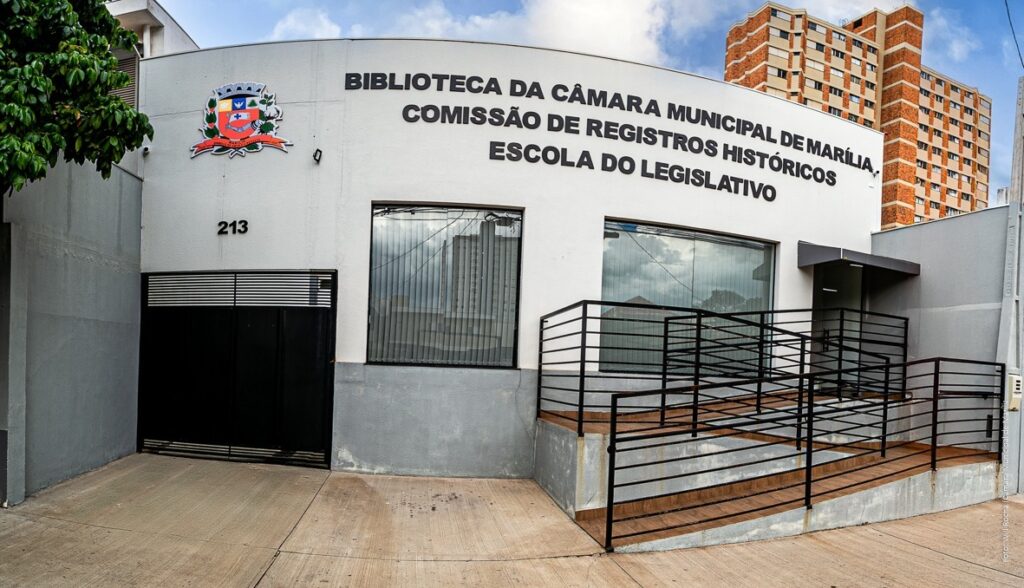 Fachada da Biblioteca, da Comissão e Escola do Legislativo - Colab./Ass. de Imprensa