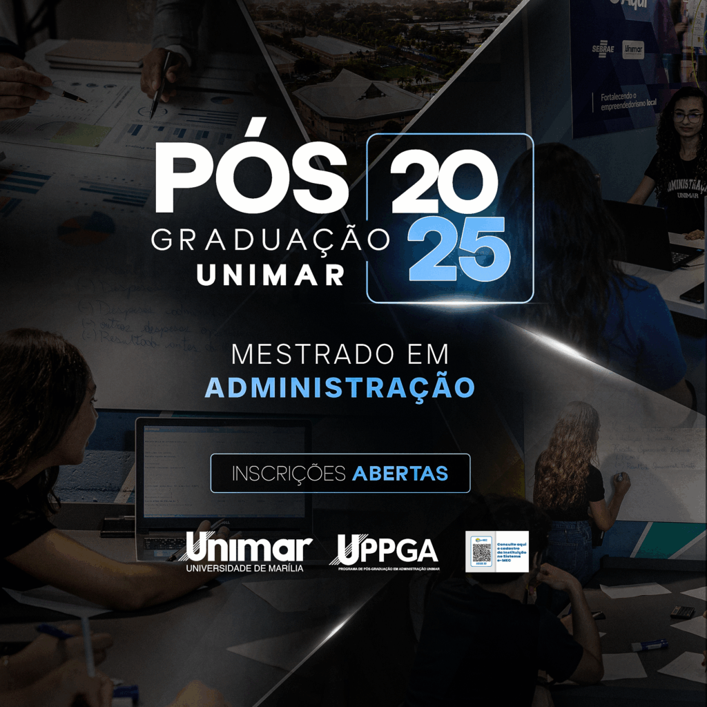 Banner de divulgação do mestrado - Colab./Ass. de Imprensa