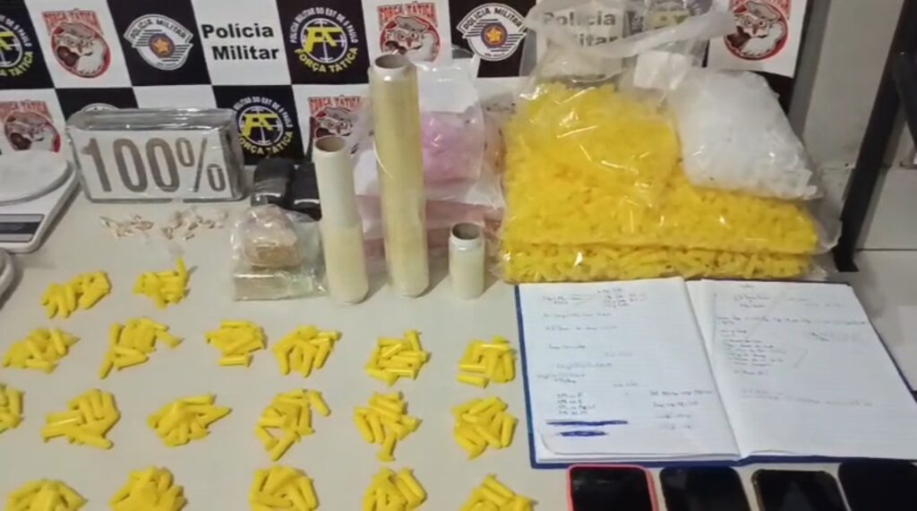 Material apreendido durante operação da PM - Colab./Polícia Militar