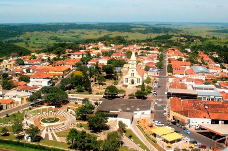 Vista aérea de Pompeia - Colab./Ass. de Imprensa