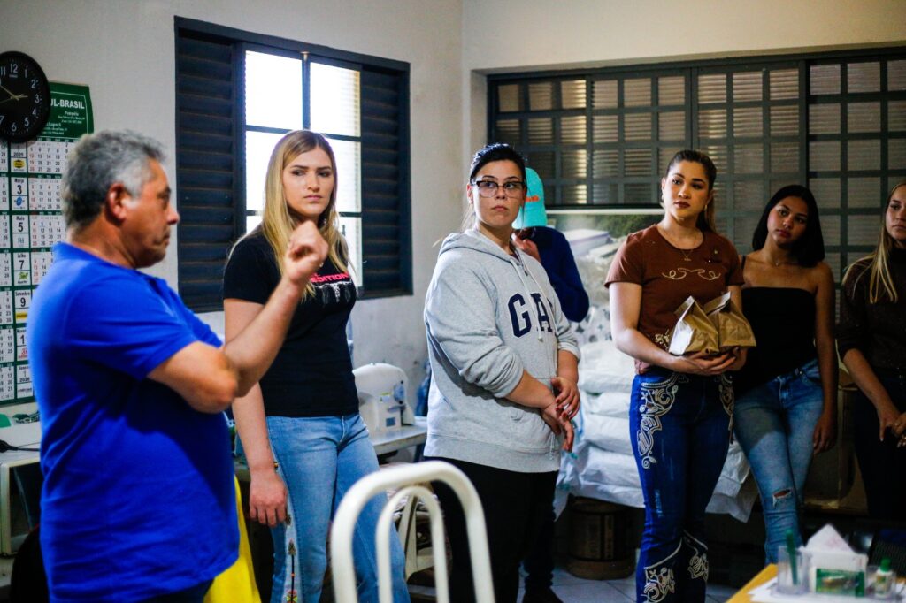 Primeira-dama Mariana Maranho acompanhou visita - Colab./Ass. de Imprensa