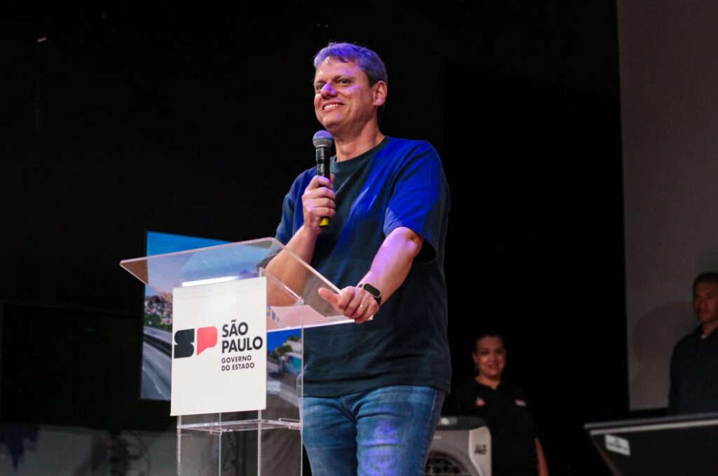 Governador Tarcísio de Freitas discursa - Colab./Ass. de Imprensa