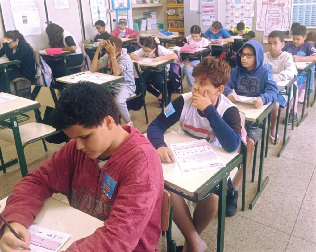 Estudantes da rede municipal de Prudente fazem avaliação - Colab./Ass. de Imprensa