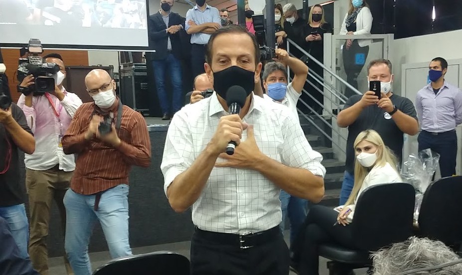 João Doria, então governador, em visita a Marilia - Carlos Teixeira/Agora Interior