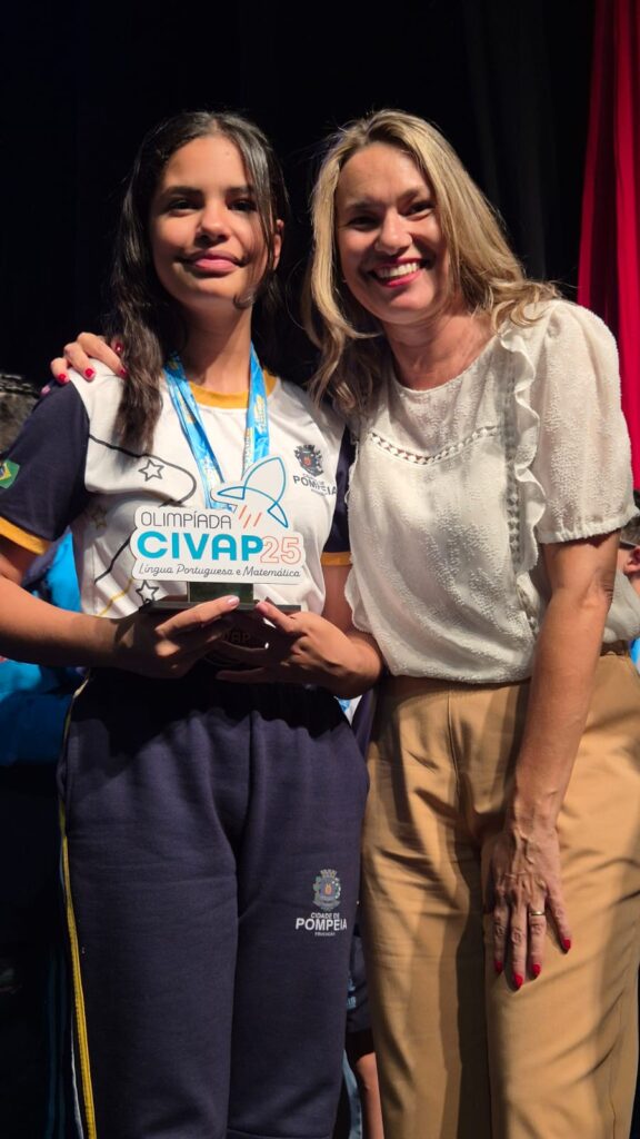 Atleta de Pompeia que se destacou na Olimpíada do Civap - Colab./Ass. de Imprensa