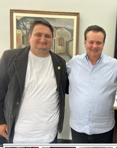 Garcia da Hadassa com Gilberto Kassab - Colab./Ass. de Imprensa