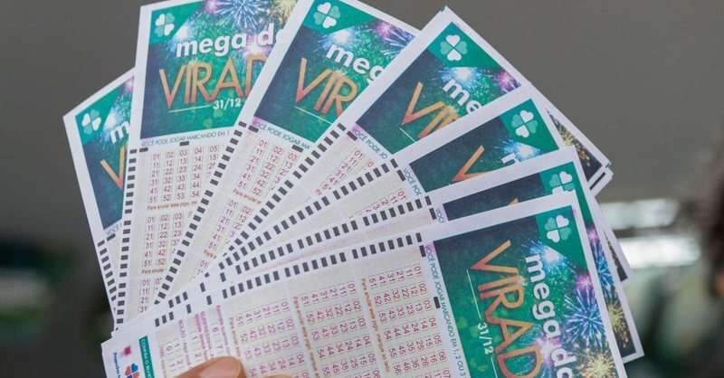 Bilhetes de jogos da Mega Sena - Reprod. Internet