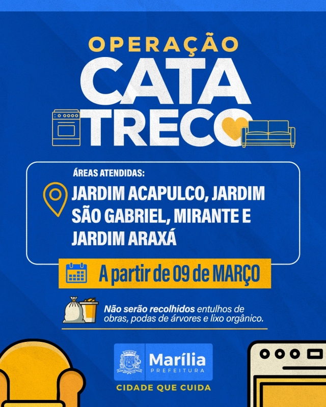 Operação Cata-Treco em Marília retoma atividades para descarte consciente