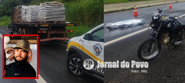 Acidente fatal na SP-294: motociclista morre em colisão com caminhão