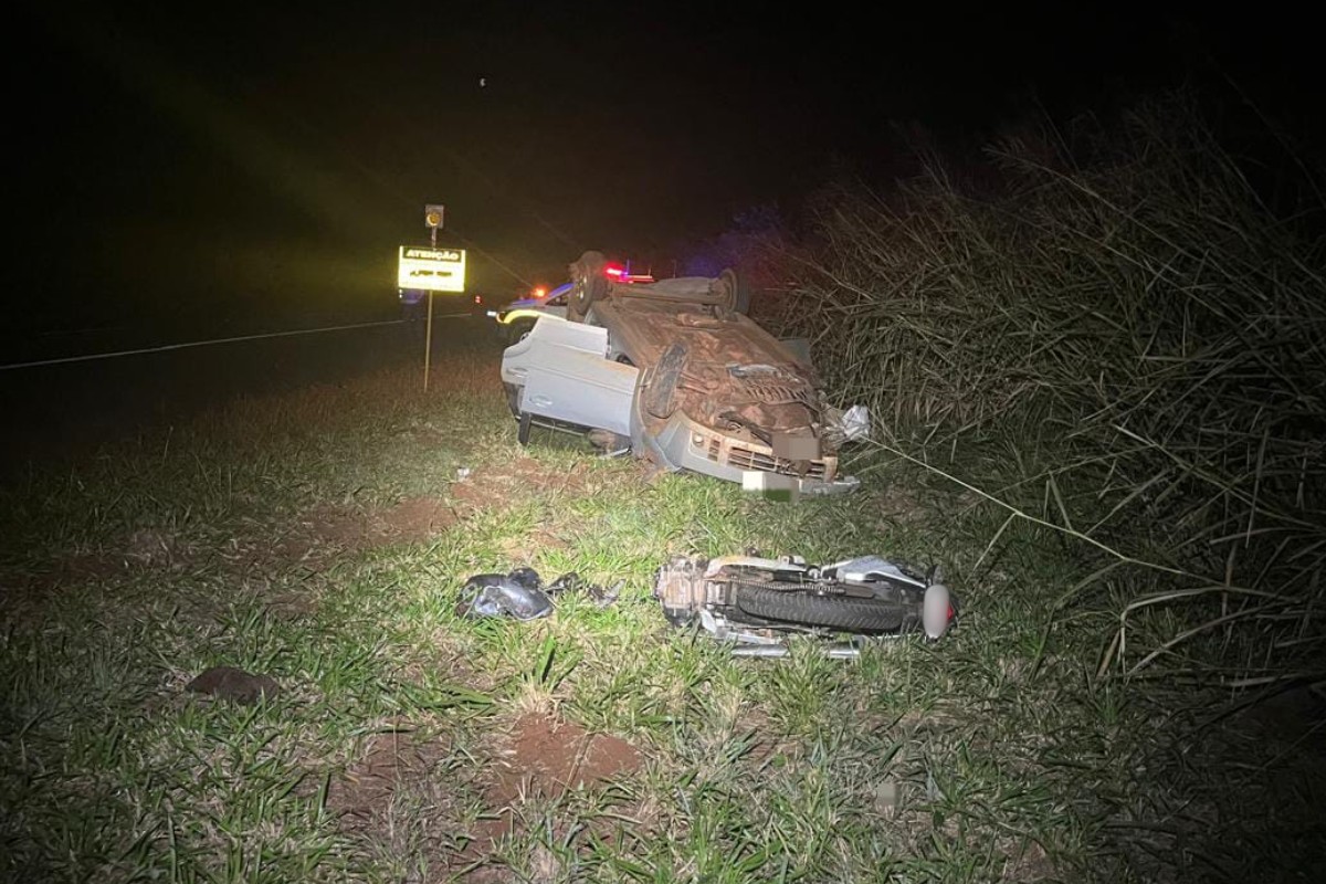 Motociclista morre em colisão frontal na rodovia SP-421, em Nantes