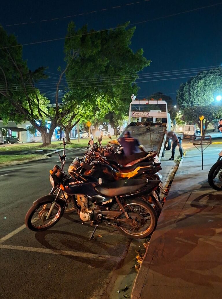 Operação Baixo Ruído: fiscalização intensificada recolhe motocicletas e aplica multas em Araçatuba