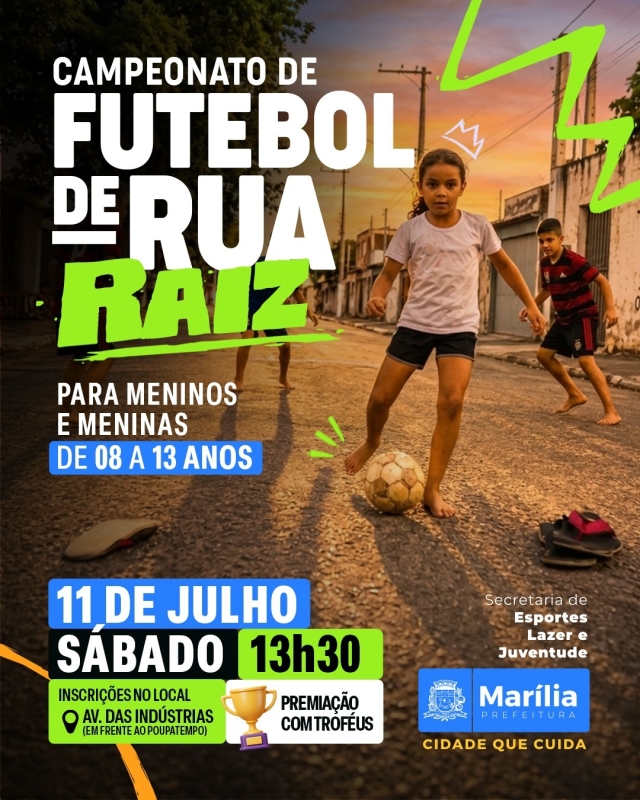 Campeonato de futebol de rua raiz chega a Marília para resgatar a paixão pelo esporte
