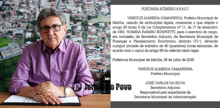 Ramiro Bonfietti assume secretaria adjunta de finanças em Marília