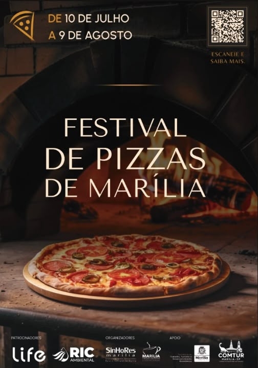 Festival de Pizza de Marília: sabores exclusivos impulsionam a economia local