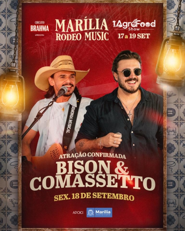 Marília Rodeo Music: revelação Bison & Comassetto confirmada para 2026