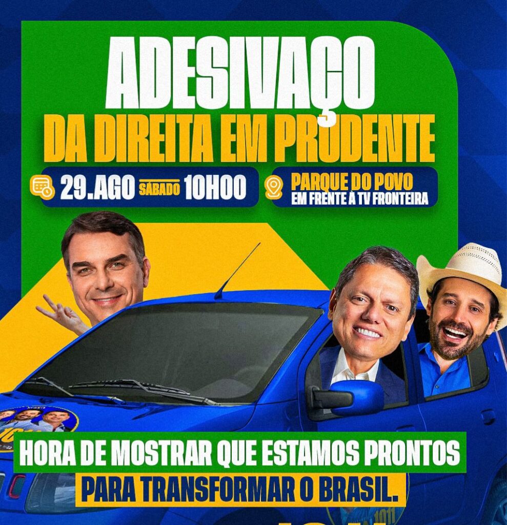 O adesivaço da direita em Presidente Prudente: união e valores