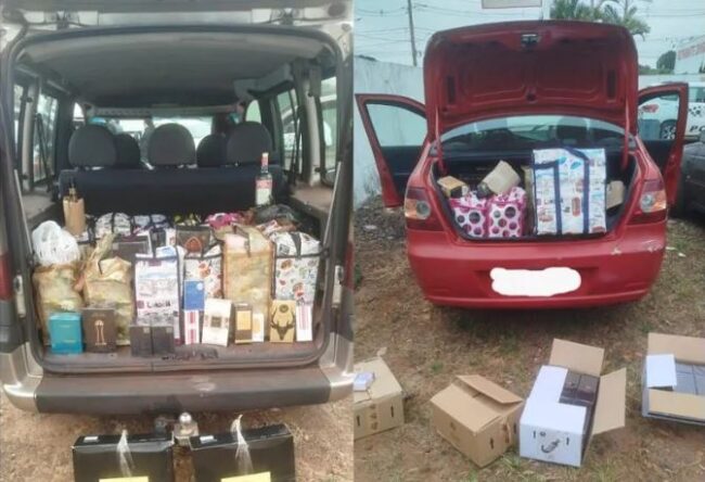 A fiscalização intensificada nas rodovias combate a entrada de mercadorias do Paraguai sem nota