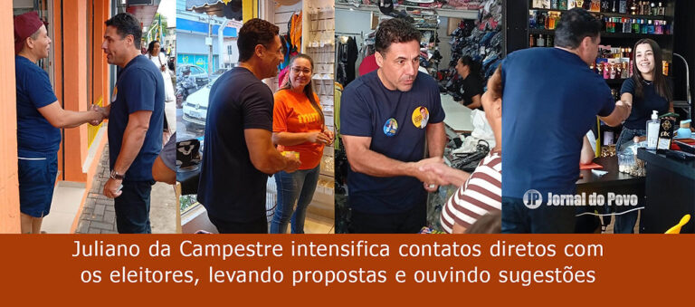 Campanha de deputado federal: Juliano Campestre intensifica contato direto com o eleitorado