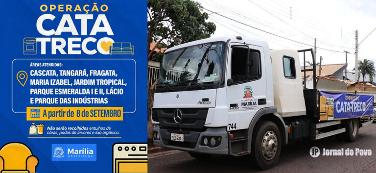 Operação cata-treco em Marília amplia ações na zona Leste